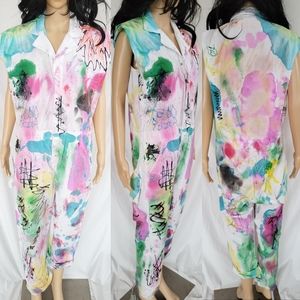 Vintage Colorful Art Jumpsuit